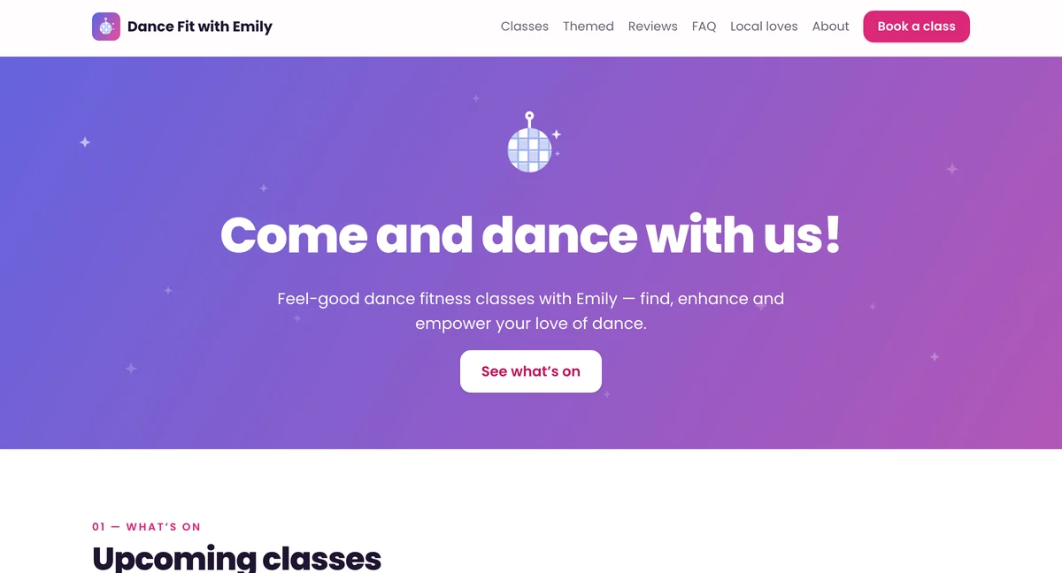A Web-ly-built client website